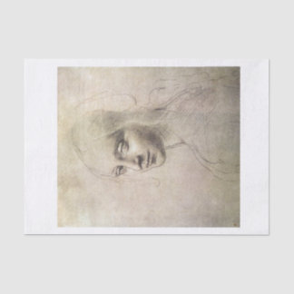 Da vinci Mädchen Gesicht decoupage Seidenpapier