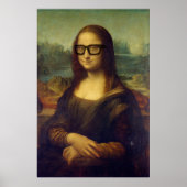 da Vinci Mona Lisa, Cooler Hipster Poster (Vorne)