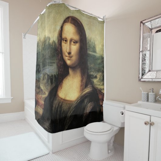 Da Vinci Mona Lisa Duschvorhang (Beispiel)