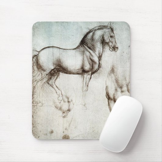 Da Vinci-Pferdemausunterlage Mousepad (Mit Mouse)
