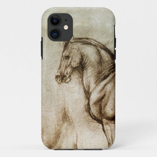 Da Vinci-Pferdestudie iPhone Fall Case-Mate iPhone Hülle (Rückseite)