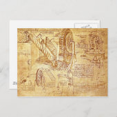 Da Vinci Postkarte (Vorne/Hinten)