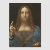 Da Vinci, Retter der Welt, Salvator Mundi Magneteinladung (Vorderseite)