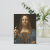 Da Vinci, Retter der Welt, Salvator Mundi Postkarte (Stehend Vorderseite)