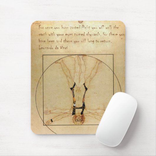 da Vinci Skydiving Mousepad (Mit Mouse)