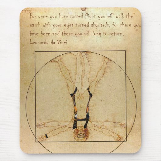 da Vinci Skydiving Mousepad (Vorne)