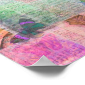 Da Vinci Vegetarian quote Poster (Ecke)