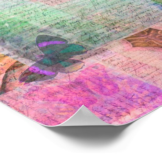 Da Vinci Vegetarian quote Poster (Ecke)