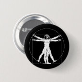 Da Vinci Vitruvian Man Button (Vorne & Hinten)