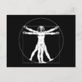 Da Vinci Vitruvian Man Postcard Postkarte (Vorderseite)