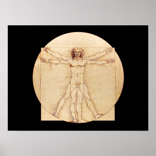 Da Vinci Vitruvian Man Poster (Vorne)