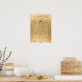 Da Vinci Vitruvian Man Poster (Küche)