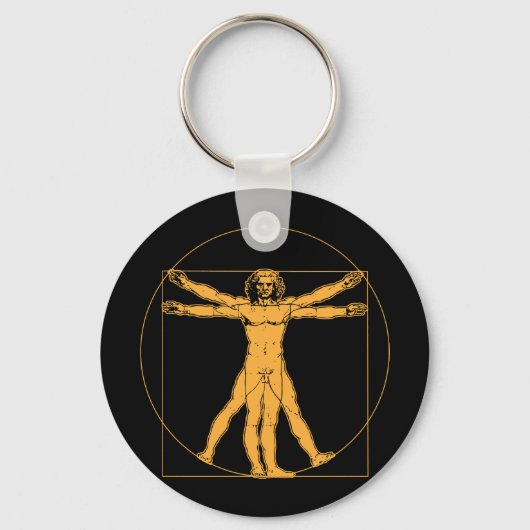 Da Vinci Vitruvian Man Schlüsselanhänger (Vorderseite)