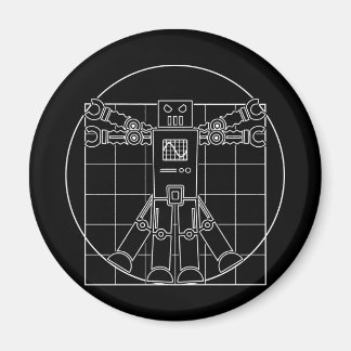 Da Vinci Vitruvian Robot Magnet
