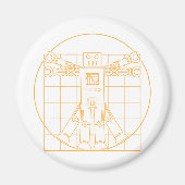 Da Vinci Vitruvian Robot Magnet (Vorne)