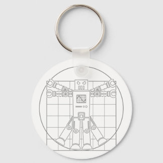 Da Vinci Vitruvian Robot Schlüsselanhänger