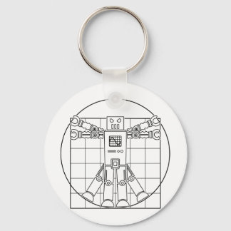 Da Vinci Vitruvian Robot Schlüsselanhänger