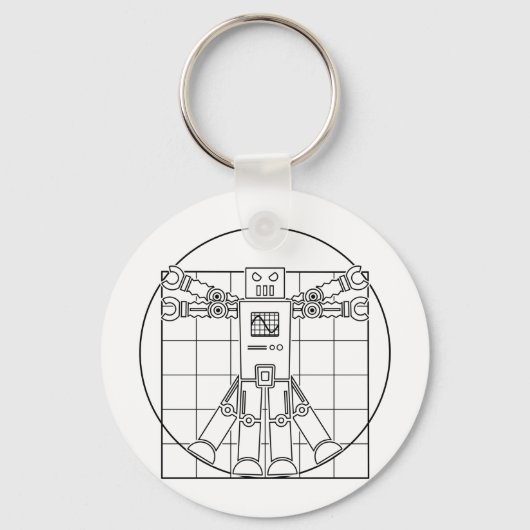 Da Vinci Vitruvian Robot Schlüsselanhänger (Vorderseite)