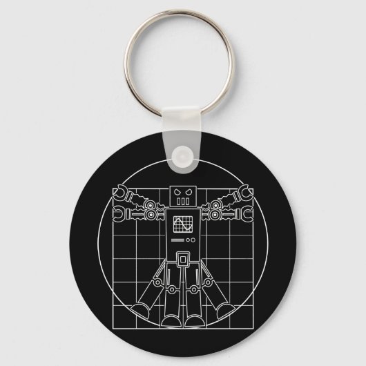 Da Vinci Vitruvian Robot Schlüsselanhänger (Vorderseite)