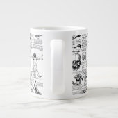 Da Vincis Anatomie-Sketchbook Jumbo-Tasse (Rückseite)