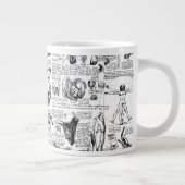 Da Vincis Anatomie-Sketchbook Jumbo-Tasse (Rechts)