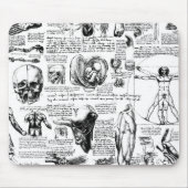 Da Vincis AnatomieSketchbook Mousepad (Vorne)