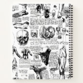 Da Vincis Anatomy Sketchbook Notizbuch (Rückseite)