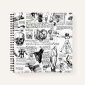 Da Vincis Anatomy Sketchbook Notizbuch (Vorderseite)