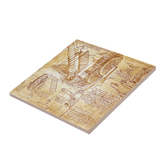 Da Vincis Anmerkungen Fliese (Seite)