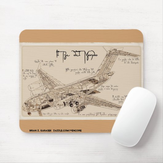 Da Vincis C-17 Globemaster Mousepad (Mit Mouse)