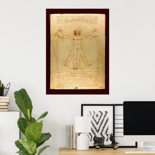 Da Vincis Cosmic Man Poster (Heimbüro)