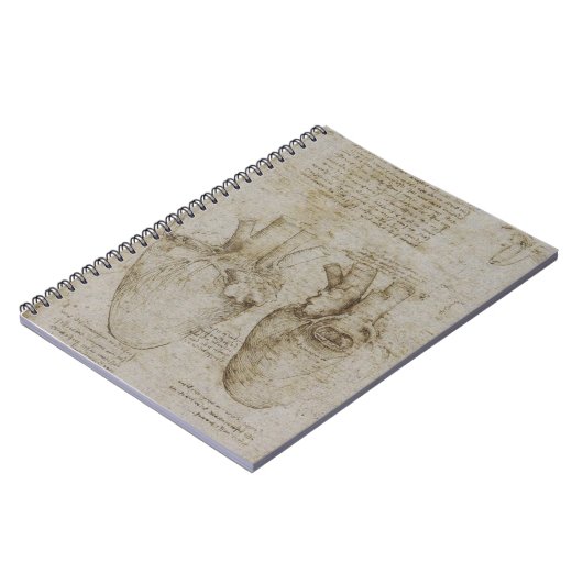 Da Vincis Herz-Anatomie Notizblock (Linke Seite)