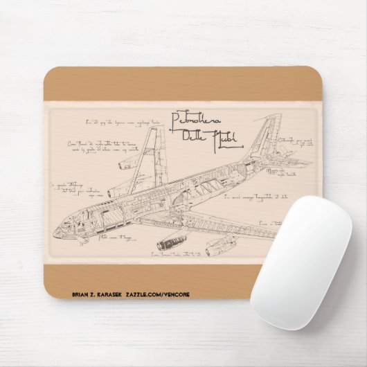 Da Vincis KC-130 Stratotanker Mousepad (Mit Mouse)