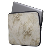 Da Vincis menschliche Herz-Anatomie-Skizzen Laptopschutzhülle (Vorderseite Links)