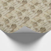 Da Vincis menschliche Skeleton Anatomie-Skizzen Geschenkpapier (Ecke)