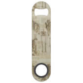 Da Vincis menschliche Skeleton Anatomie-Skizzen Speed Flaschenöffner (Rückseite)