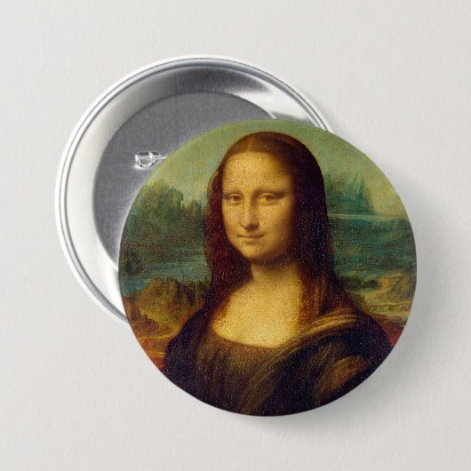 Da Vincis Mona Lisa Button (Vorne & Hinten)