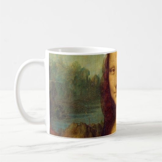 Da Vincis Mona Lisa Kaffeetasse (Links)