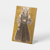 Da Vinci's Pedestal-Zeichen, 4" x 6"