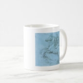Da Vincis Pferd und Reiter Kaffeetasse (VorderseiteRechts)