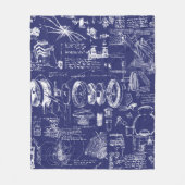 Da Vincis Pläne // Fleecedecke (Vorderseite)