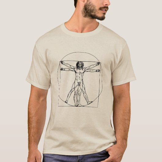 Da Vinci's Vitruvian Man T-Shirt (Vorderseite)