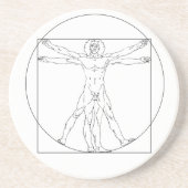 Da Vinci's Vitruvian Man Untersetzer (Vorne)