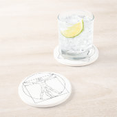 Da Vinci's Vitruvian Man Untersetzer (Seite)