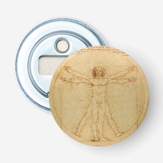 Da Vincis Vitruvian Mann Flaschenöffner (Vorderseite)