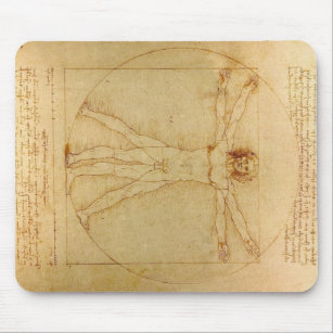 Da Vincis Vitruvian Mann Mousepad