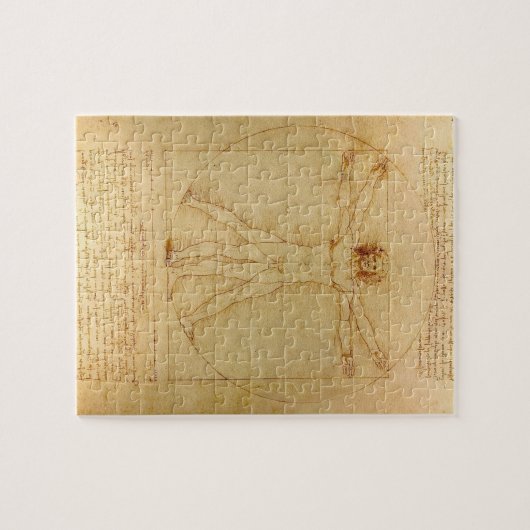 Da Vincis Vitruvianischer Mann Puzzle (Horizontal)