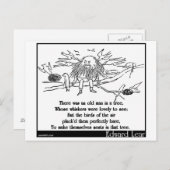 Da war ein alter Mann im Baum Postkarte (Vorne/Hinten)