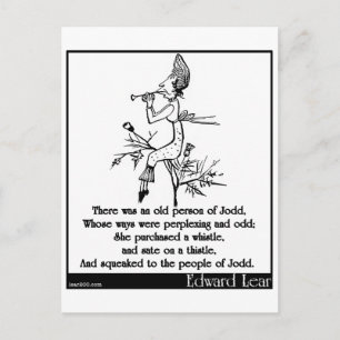 Da war eine alte Person von Jodd Postkarte