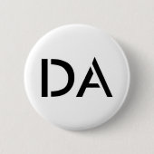DA-Weiß-Knopf Button (Vorderseite)